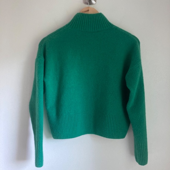 & other stories Green cotton wool blend women’s sweater - Picture 4 of 7